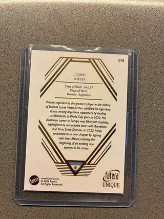 Carta Fútbol Lionel Messi Argentina