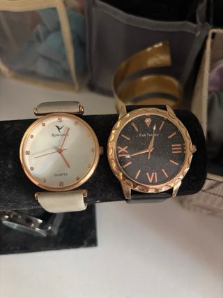 Lote 3 Relojes Mujer Oro y Blanco