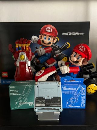 Game Boy Advance SP Azul Perla con cargador