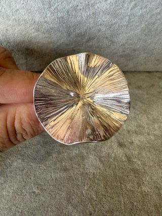 Anillo Plata Ley 925 Diseño Hojas