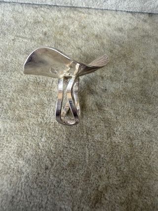 Anillo Plata Ley 925 Diseño Hojas