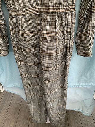 Mono Springfield cuadros gris y blanco