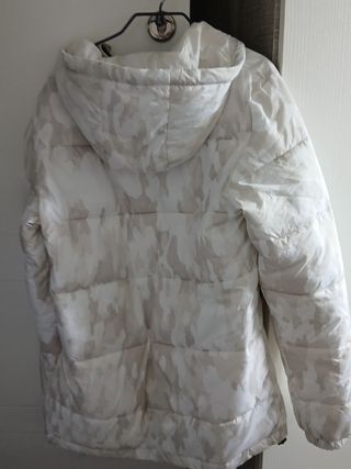Cazadora Ellesse chico beige y blanco