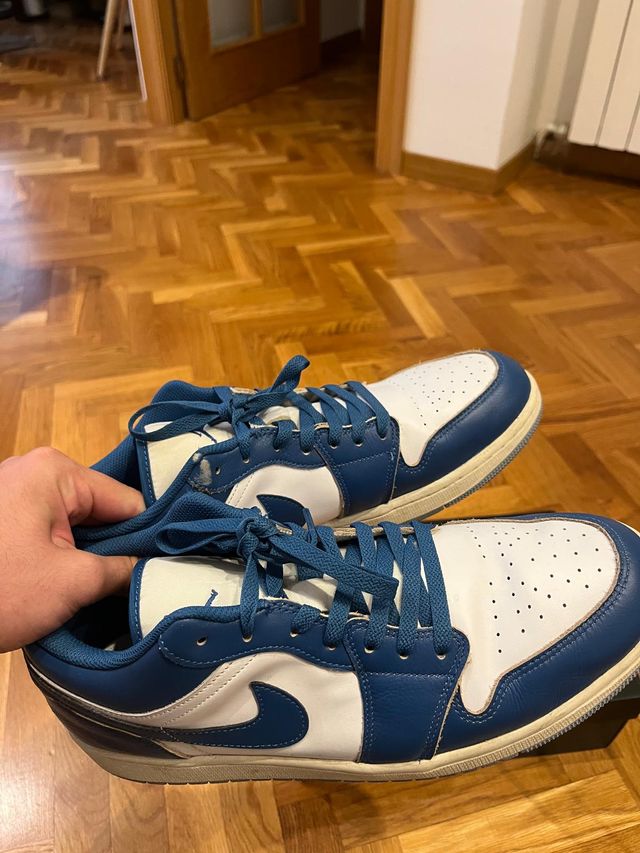 Nike Air Jordan Low Azul/Blanco Talla 47.5
