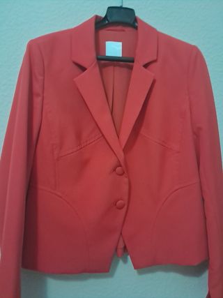 Chaqueta corta roja Talla 40
