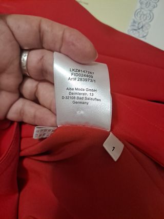 Chaqueta corta roja Talla 40