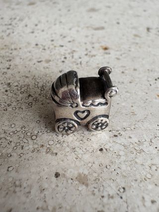 Abalorio Cochecito Bebé Pandora Plata