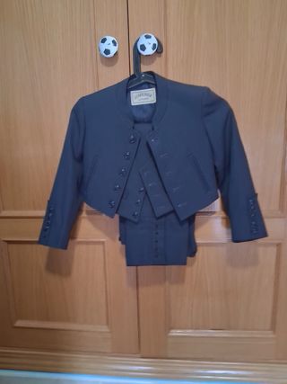 Traje Campero 3 Piezas Niño Jimenez Azul talla 7 