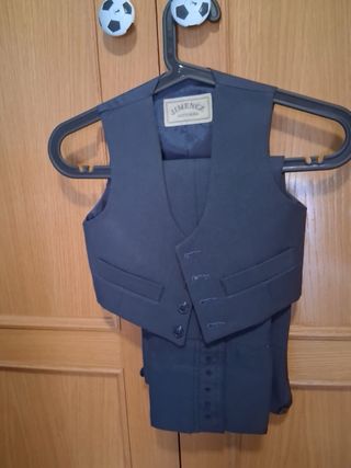 Traje Campero 3 Piezas Niño Jimenez Azul talla 7 