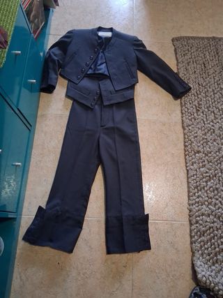 Traje Campero 3 Piezas Niño Jimenez Azul talla 7 