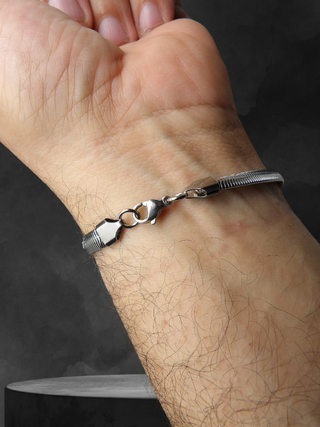 Bracciale Uomo Acciaio Snake 20cm