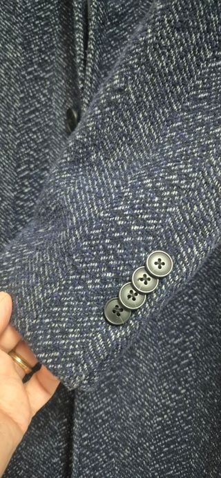 Cappotto uomo blu/grigio