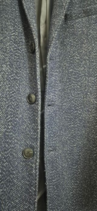 Cappotto uomo blu/grigio