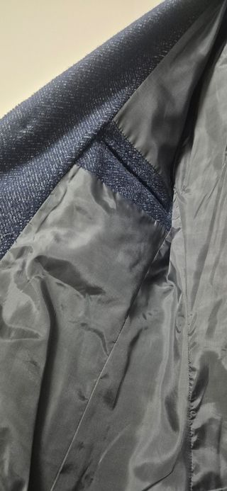 Cappotto uomo blu/grigio