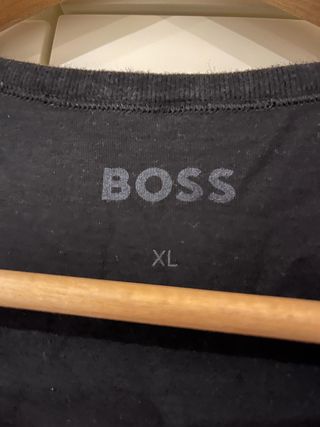 Camiseta Negra Hugo Boss Talla XL