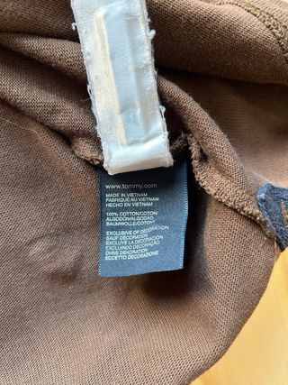 Polo Tommy Hilfiger Vintage Marrón Beige
