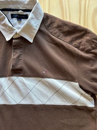 Polo Tommy Hilfiger Vintage Marrón Beige