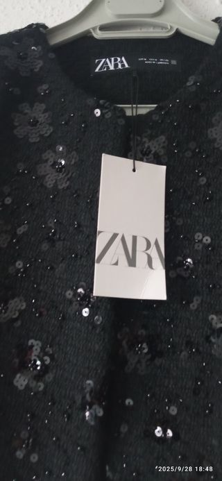 Chaqueta d fiesta Zara Talla M lentejuelas