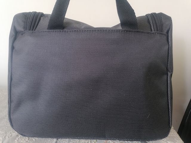 Borsa da toilette Kappa nero-grigia