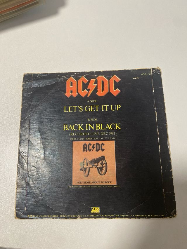 Vinilo AC/DC Let's Get It Up / Back in Black