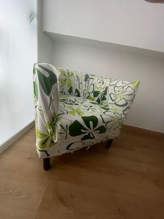 Sillón Ikea Piel Sintética negra