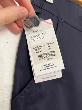 Pantalones Chinos Azul Marino Talla M nuevos