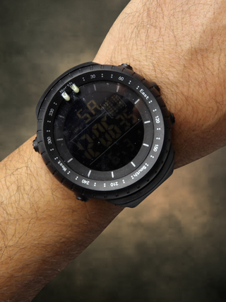 Orologio Digitale Sportivo Uomo Full Black 50mm