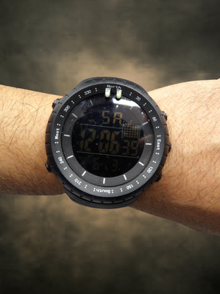 Orologio Digitale Sportivo Uomo Full Black 50mm