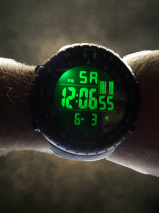 Orologio Digitale Sportivo Uomo Full Black 50mm