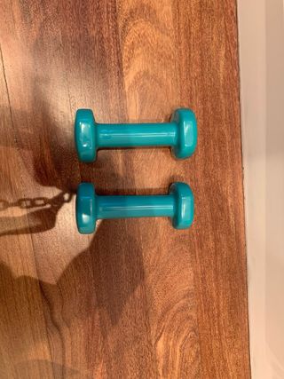 2 Pesas 1 kg Decathlon Turquesa
