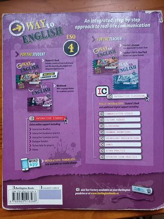 Libros de cuarto ESO 4* tecnología e ingles