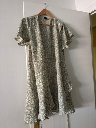 Vestido SHEIN floral verde talla única