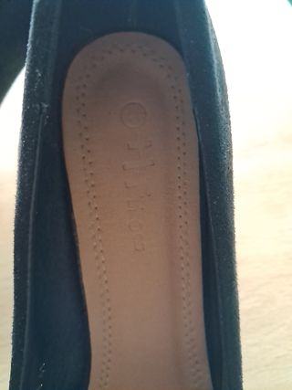 Zapatos negros tacón plataforma