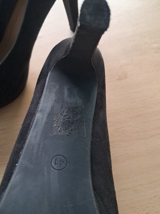 Zapatos negros tacón plataforma