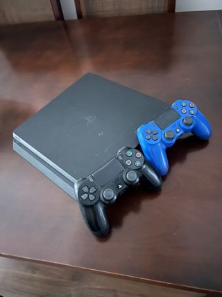 ¡URGENTE! PS4 Slim 1TB + 2 Mandos (Negro y Azul)