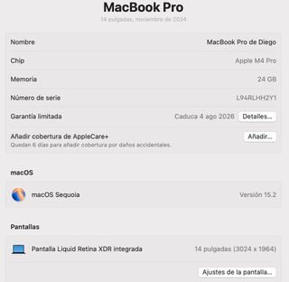 MacBook Pro 14 M4 Pro (Finales 2024)
