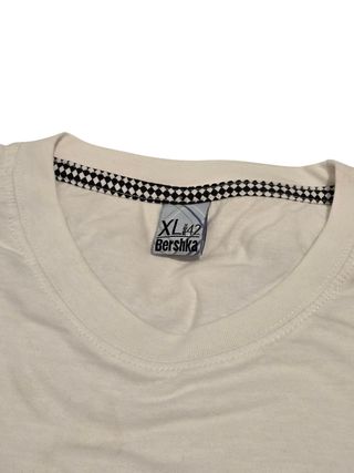 Camiseta Bershka blanca talla XL