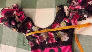 Vestido Flamenca Lunares Rosa y Negro