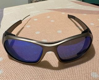 Occhiali da sole sportivi grigio blu