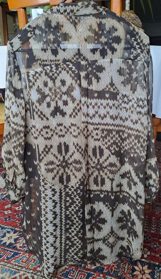 Conjunto BLUSA PANTALÓN MARRÓN trajes vestidos 