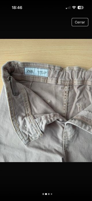 Pantalón vaquero rosa Zara