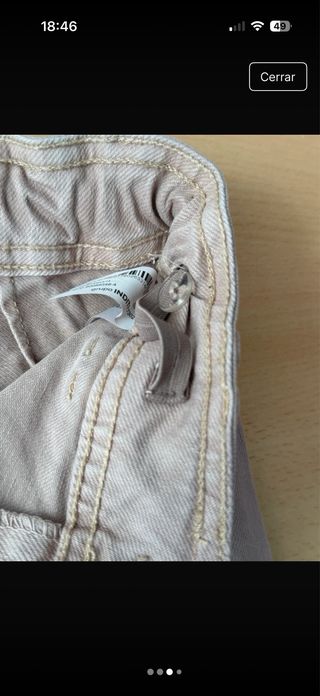 Pantalón vaquero rosa Zara