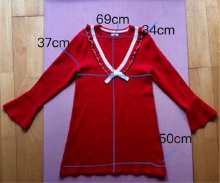 Vestido rojo niña T. L (12-14 años)