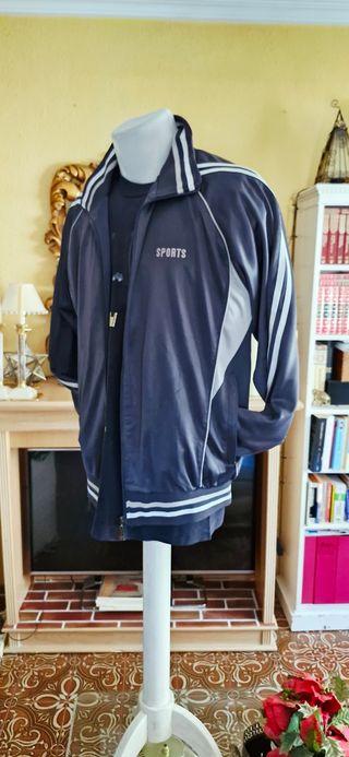 Chaqueta deportiva unisex gris