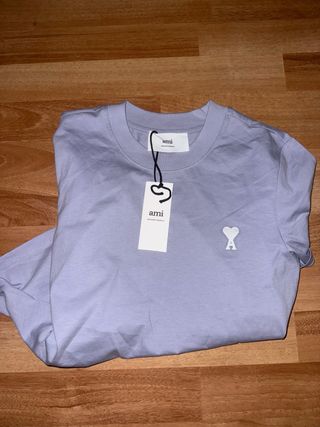 Camiseta Ami Paris Mujer Morada Nueva