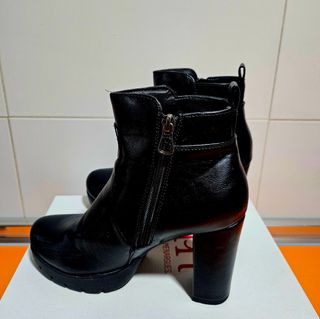 Botines negros tacón plataforma