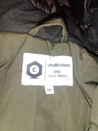 Chaqueta Parka Jack & Jones Talla XXL Verde