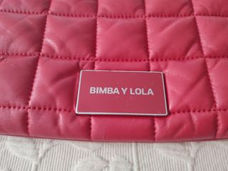 Bolso Bimba y Lola piel rojo acolchado." ORIGINAL"