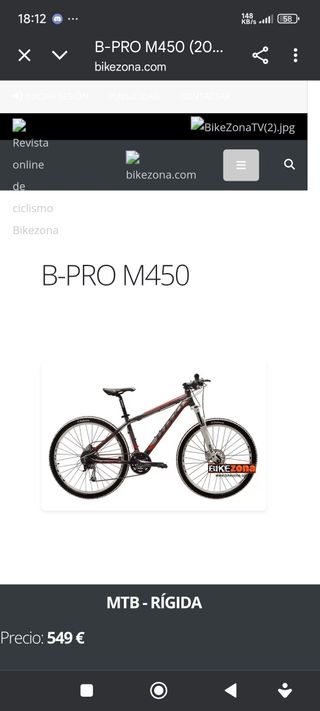 Bicicleta B-PRO M450