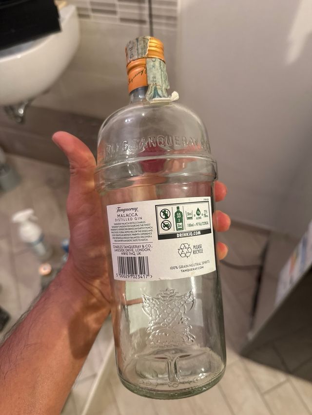 Tanqueray Malacca Distilled Gin - Bottiglia Vuota